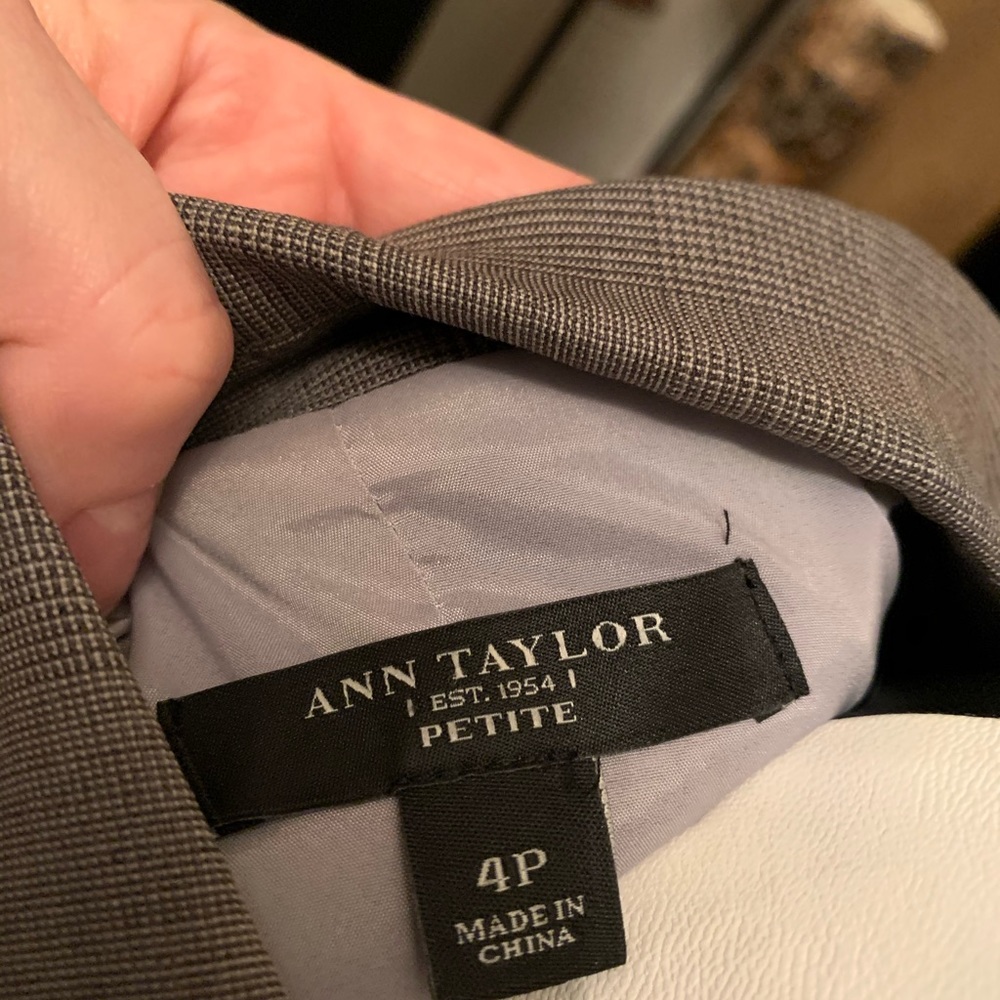 Gray plaid peplum jacket - Picture 6 of 6